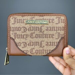 Juicy Couture Tan and Brown Logo Wallet